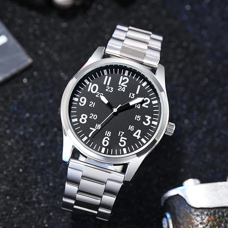 Field Watch with Steel Band (Quartz)