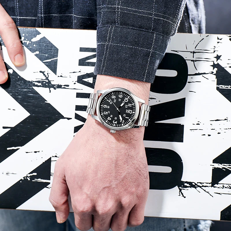 Field Watch with Steel Band (Quartz)