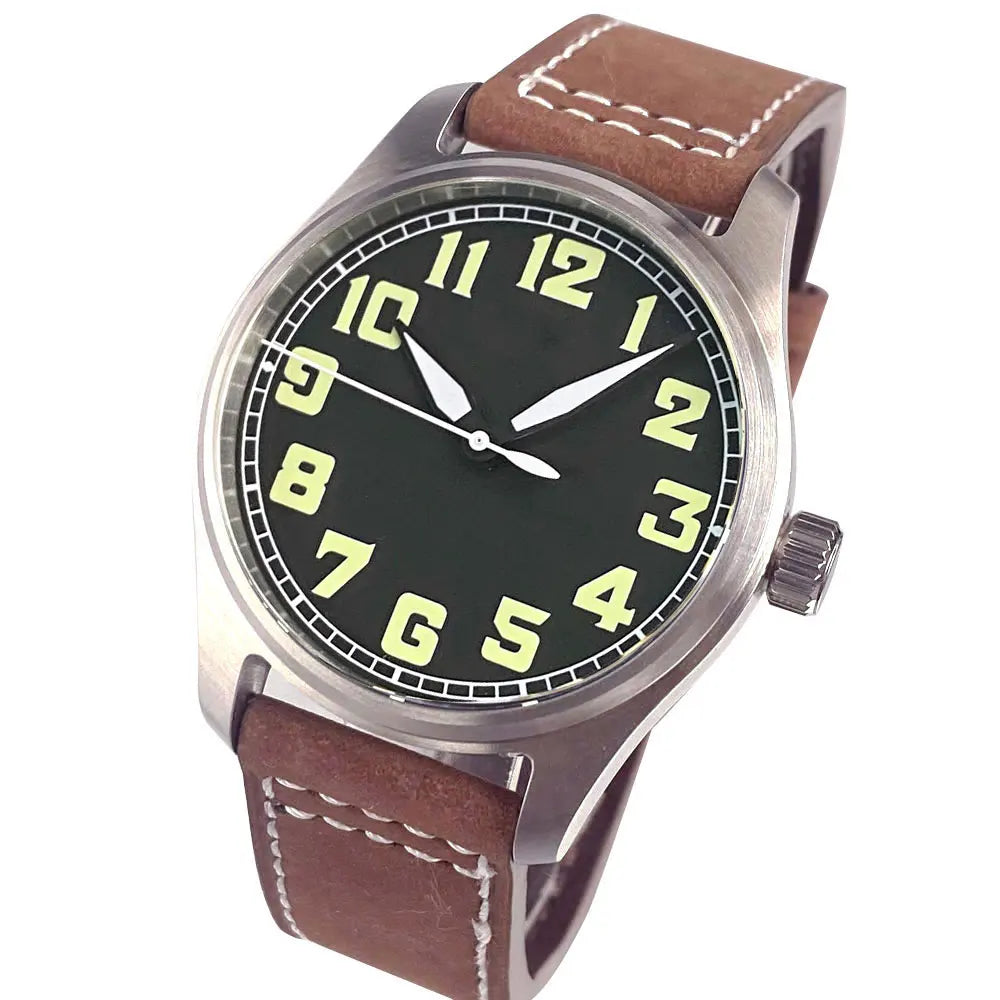 Automatic 39mm Pilot's Diving Watch W/Sapphire Crystal (Miyota8215 Movement)