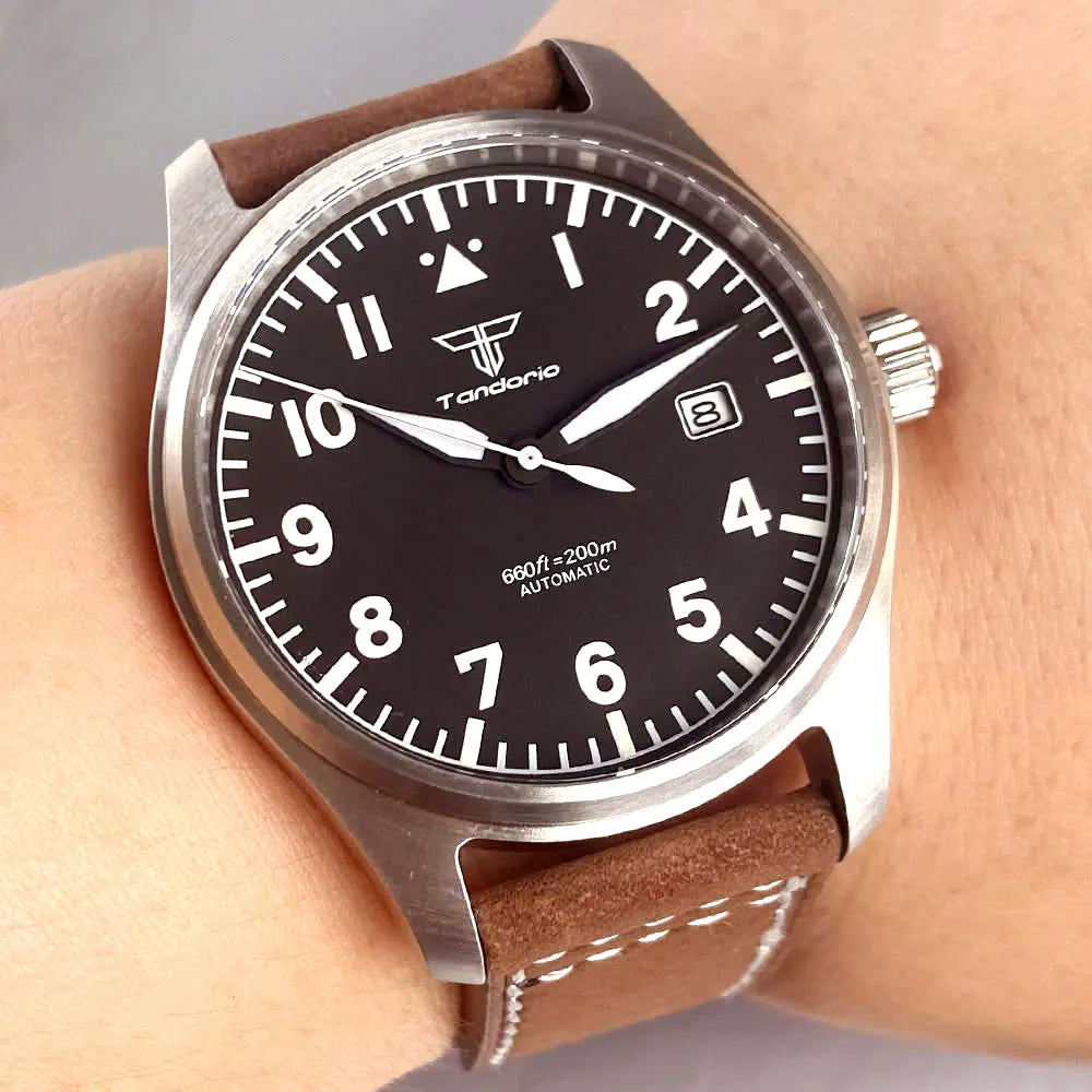 Automatic 39mm Pilot's Diving Watch W/Sapphire Crystal (Miyota8215 Movement)